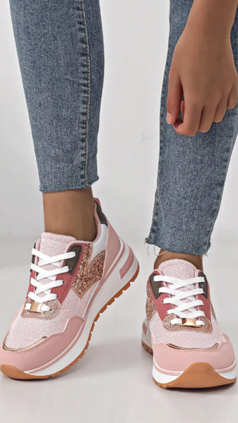Sneaker dark pink